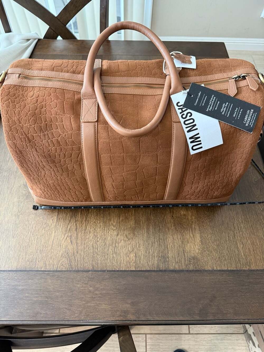 Jason Wu Carry-On Weekender Brown Leather Duffle Bag